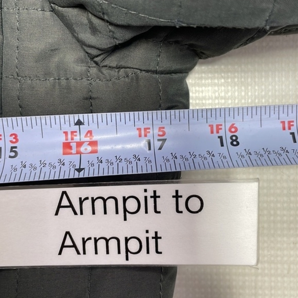 Armani Exchange Quilted Coat - Dark Green and Burgundy - Picture 6 of 7